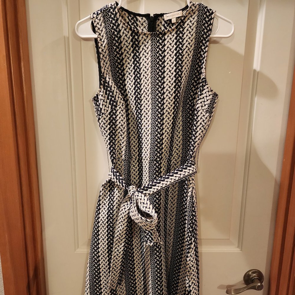 Navy and cream work dress